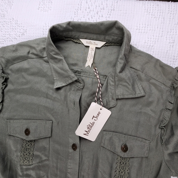 Matilda Jane NWT Green Tree Canopy Dress Size Medium - Picture 5 of 10